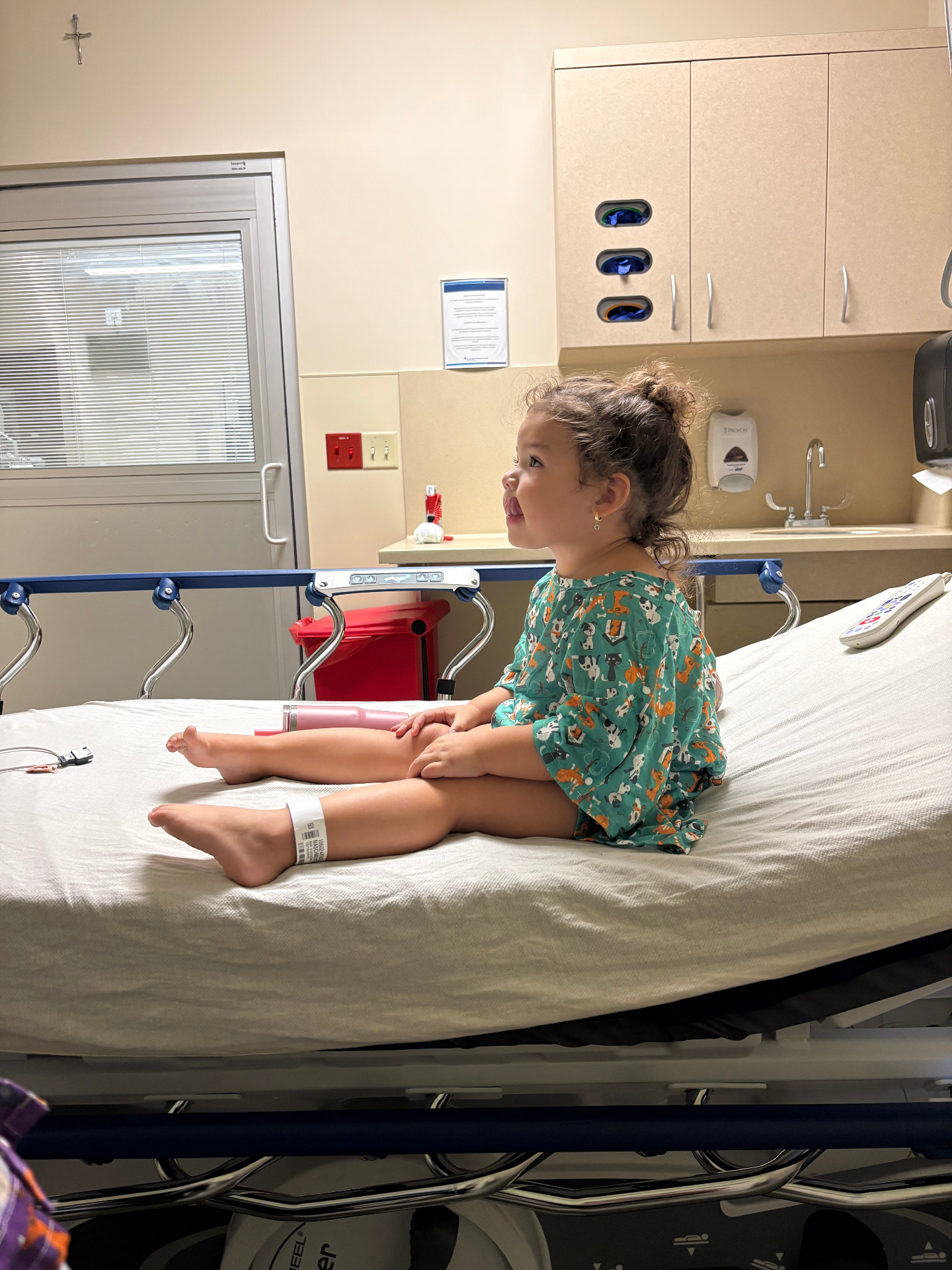 My daughter in the hospital
